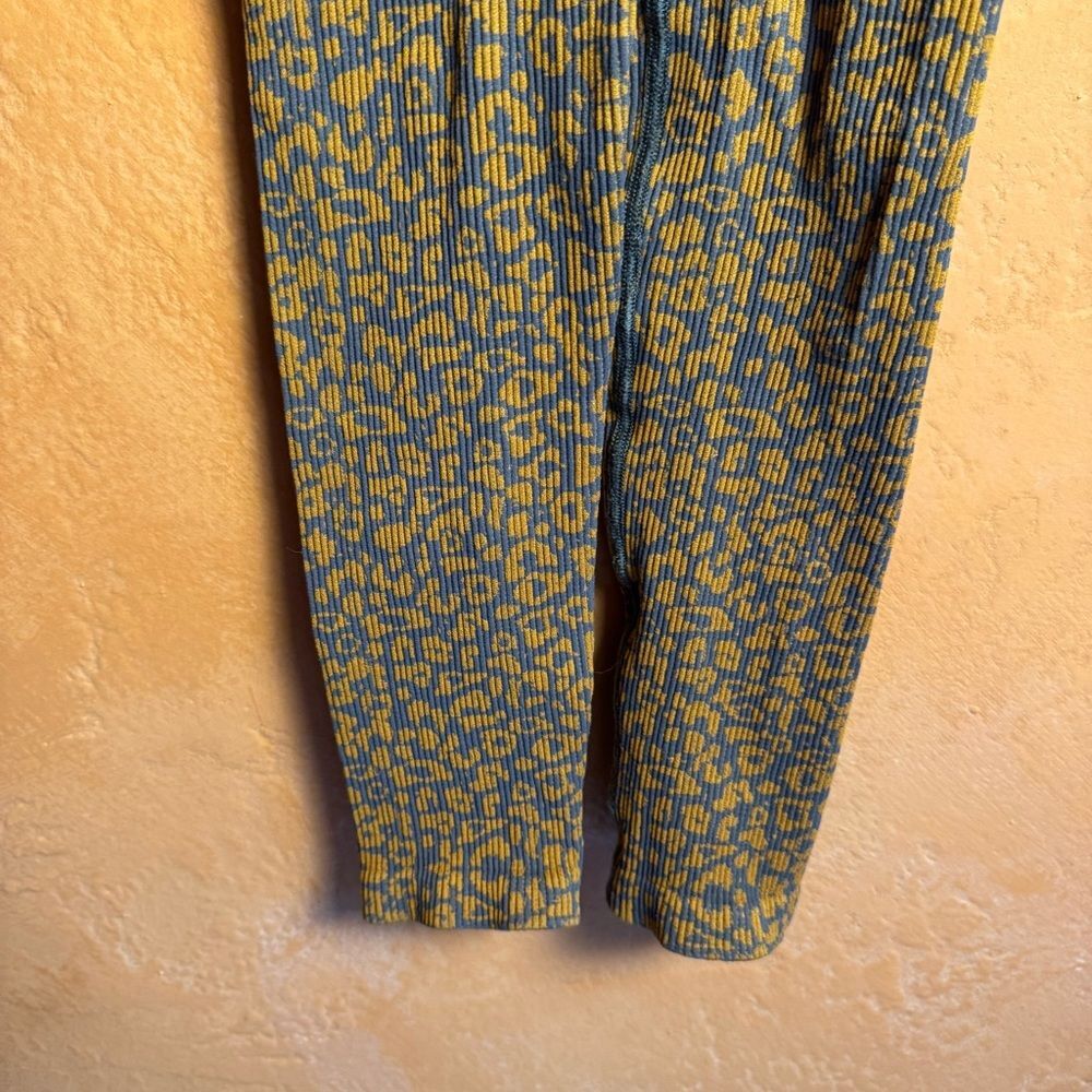 Free People Movement Leopard Print Ribbed Racerback Jumpsuit XS/S - Picture 4 of 8